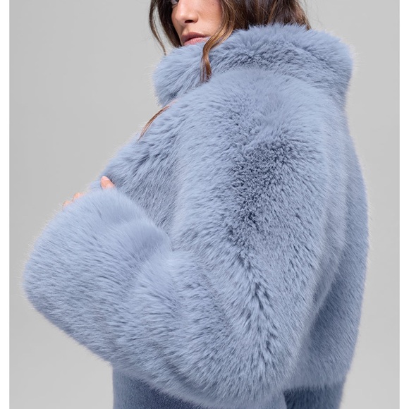 Opulent Luxurious ALO Winter Frost Faux Fur Coat - Picture 3 of 9